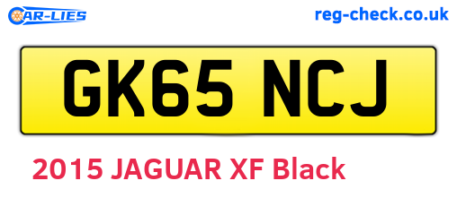 GK65NCJ are the vehicle registration plates.