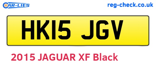 HK15JGV are the vehicle registration plates.