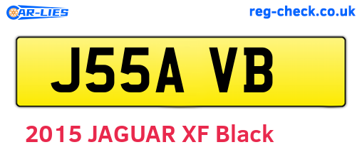 J55AVB are the vehicle registration plates.