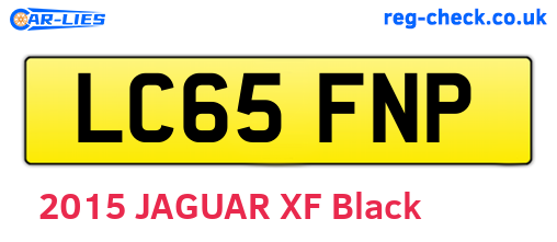 LC65FNP are the vehicle registration plates.