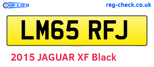 LM65RFJ are the vehicle registration plates.