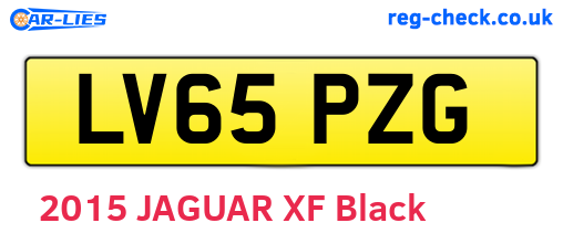 LV65PZG are the vehicle registration plates.
