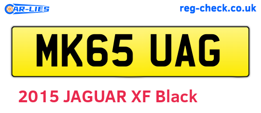 MK65UAG are the vehicle registration plates.
