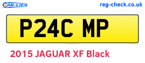 P24CMP are the vehicle registration plates.