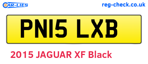 PN15LXB are the vehicle registration plates.
