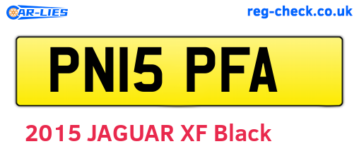 PN15PFA are the vehicle registration plates.
