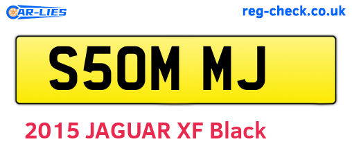 S50MMJ are the vehicle registration plates.