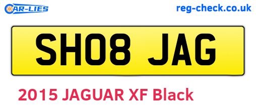 SH08JAG are the vehicle registration plates.