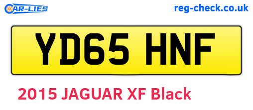 YD65HNF are the vehicle registration plates.