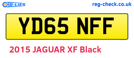 YD65NFF are the vehicle registration plates.
