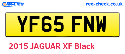 YF65FNW are the vehicle registration plates.