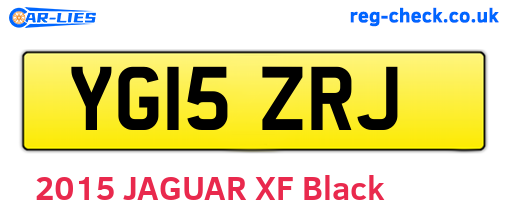 YG15ZRJ are the vehicle registration plates.