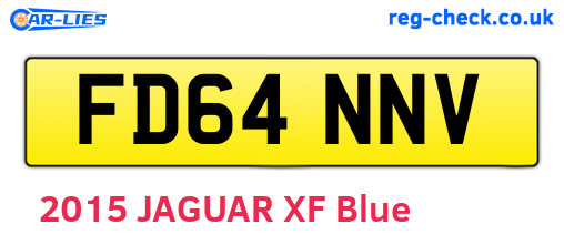 FD64NNV are the vehicle registration plates.