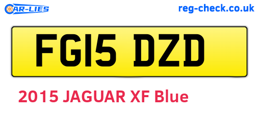 FG15DZD are the vehicle registration plates.