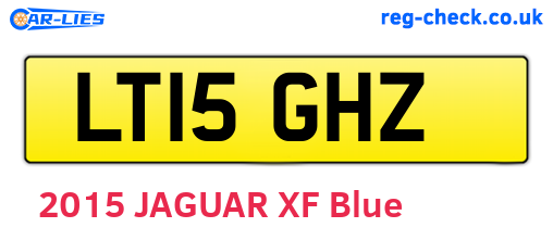 LT15GHZ are the vehicle registration plates.