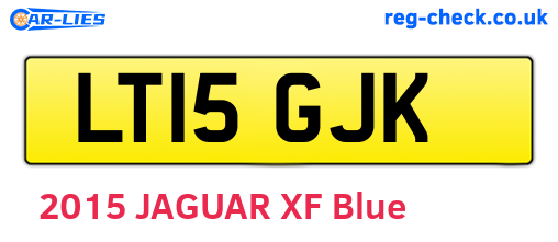LT15GJK are the vehicle registration plates.