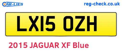 LX15OZH are the vehicle registration plates.