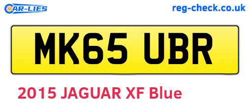 MK65UBR are the vehicle registration plates.