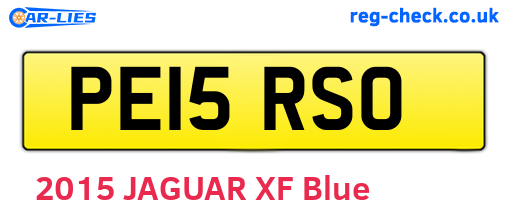 PE15RSO are the vehicle registration plates.