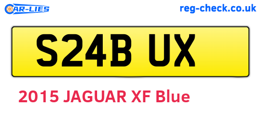 S24BUX are the vehicle registration plates.
