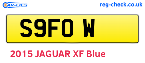 S9FOW are the vehicle registration plates.