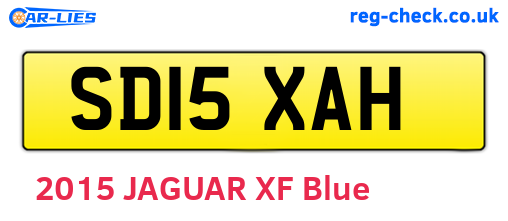 SD15XAH are the vehicle registration plates.