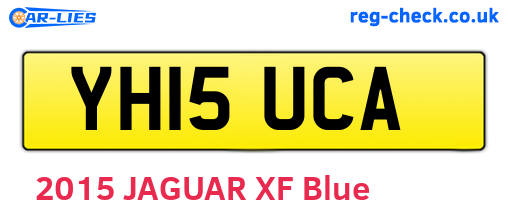 YH15UCA are the vehicle registration plates.
