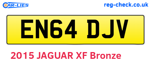 EN64DJV are the vehicle registration plates.