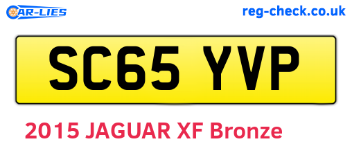 SC65YVP are the vehicle registration plates.
