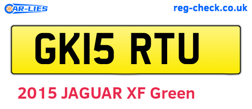 GK15RTU are the vehicle registration plates.