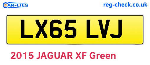 LX65LVJ are the vehicle registration plates.