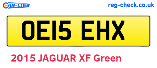 OE15EHX are the vehicle registration plates.