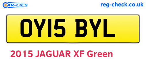 OY15BYL are the vehicle registration plates.
