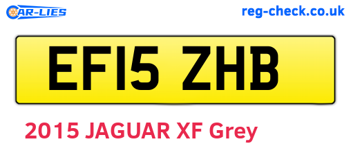 EF15ZHB are the vehicle registration plates.