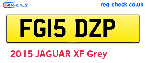 FG15DZP are the vehicle registration plates.