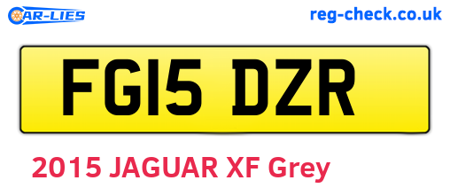 FG15DZR are the vehicle registration plates.