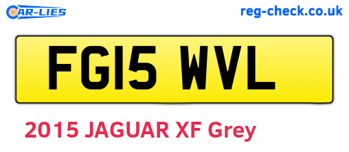 FG15WVL are the vehicle registration plates.