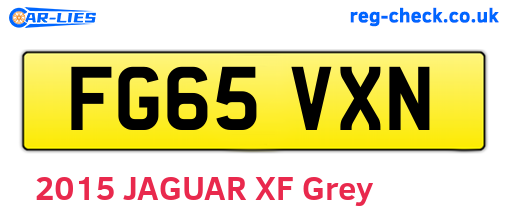 FG65VXN are the vehicle registration plates.