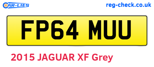 FP64MUU are the vehicle registration plates.
