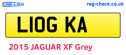 L10GKA are the vehicle registration plates.