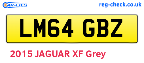 LM64GBZ are the vehicle registration plates.
