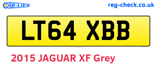 LT64XBB are the vehicle registration plates.