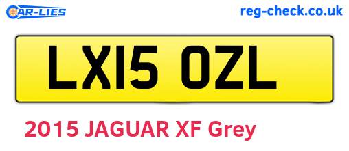 LX15OZL are the vehicle registration plates.