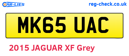 MK65UAC are the vehicle registration plates.