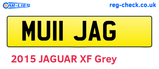 MU11JAG are the vehicle registration plates.