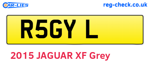 R5GYL are the vehicle registration plates.