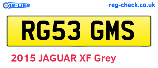 RG53GMS are the vehicle registration plates.