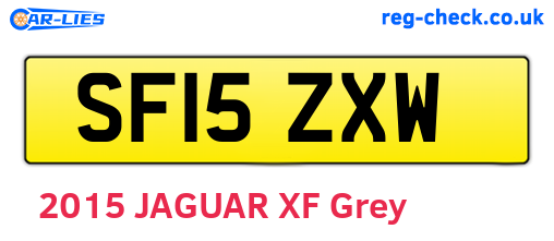 SF15ZXW are the vehicle registration plates.