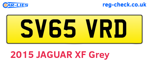 SV65VRD are the vehicle registration plates.