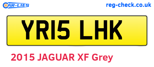 YR15LHK are the vehicle registration plates.